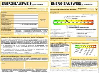 Musterbeispiel Energieausweis